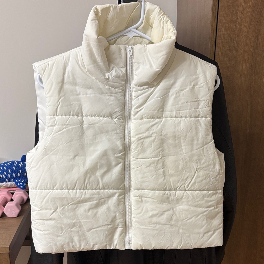 White Puffer Vest